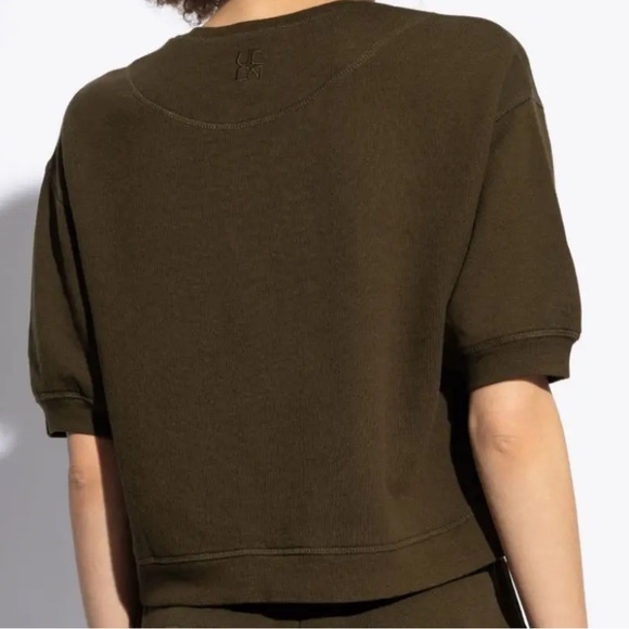 Ulla Johnson Blake Cotton Short-Sleeve Sweatshirt S - Picture 6 of 13